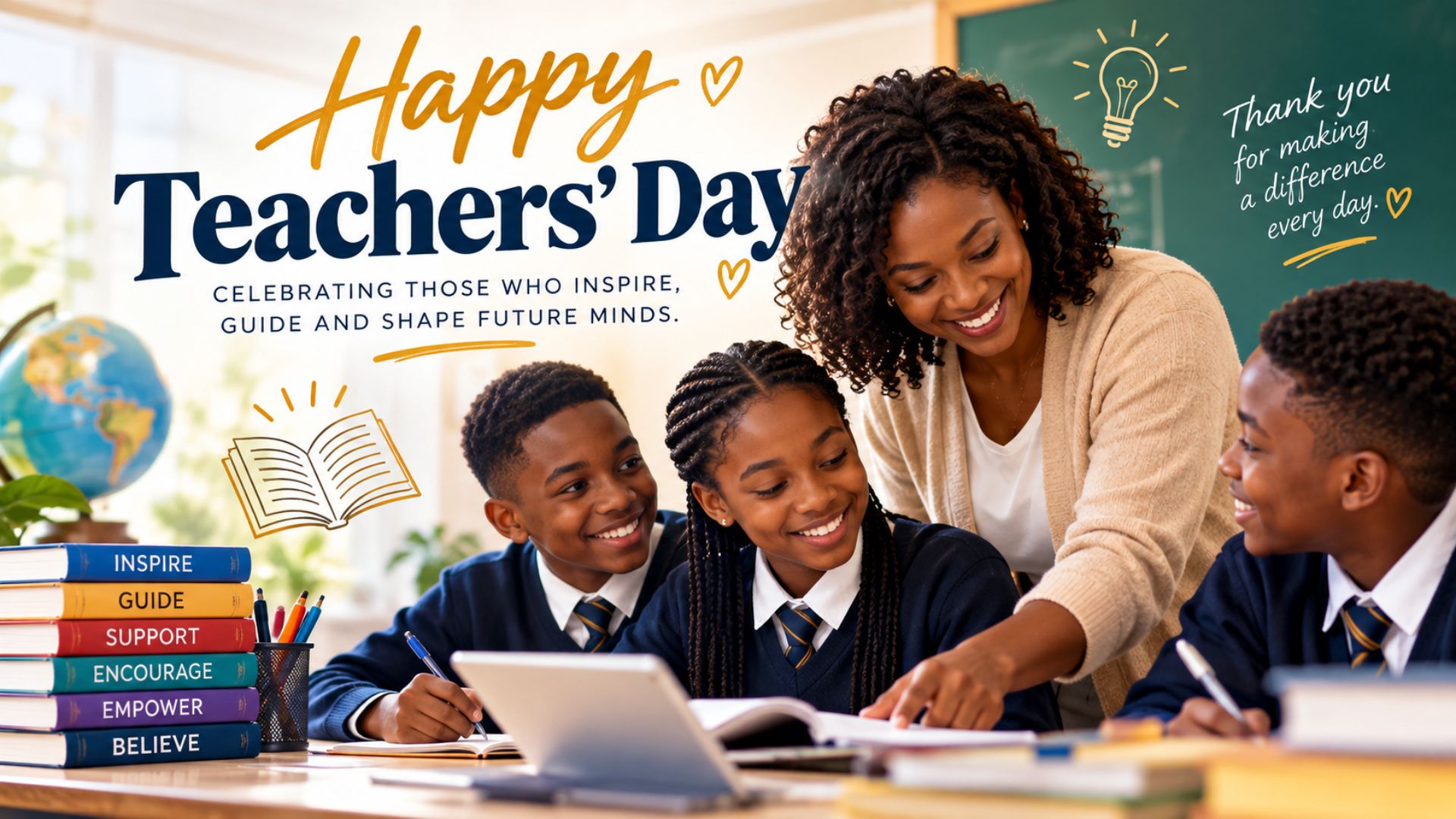 Happy teachers day from Onayemi Academy, Maths & Science tutor and specialist